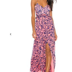 House of Harlow 1960 Pink and Blue Maxi Dress